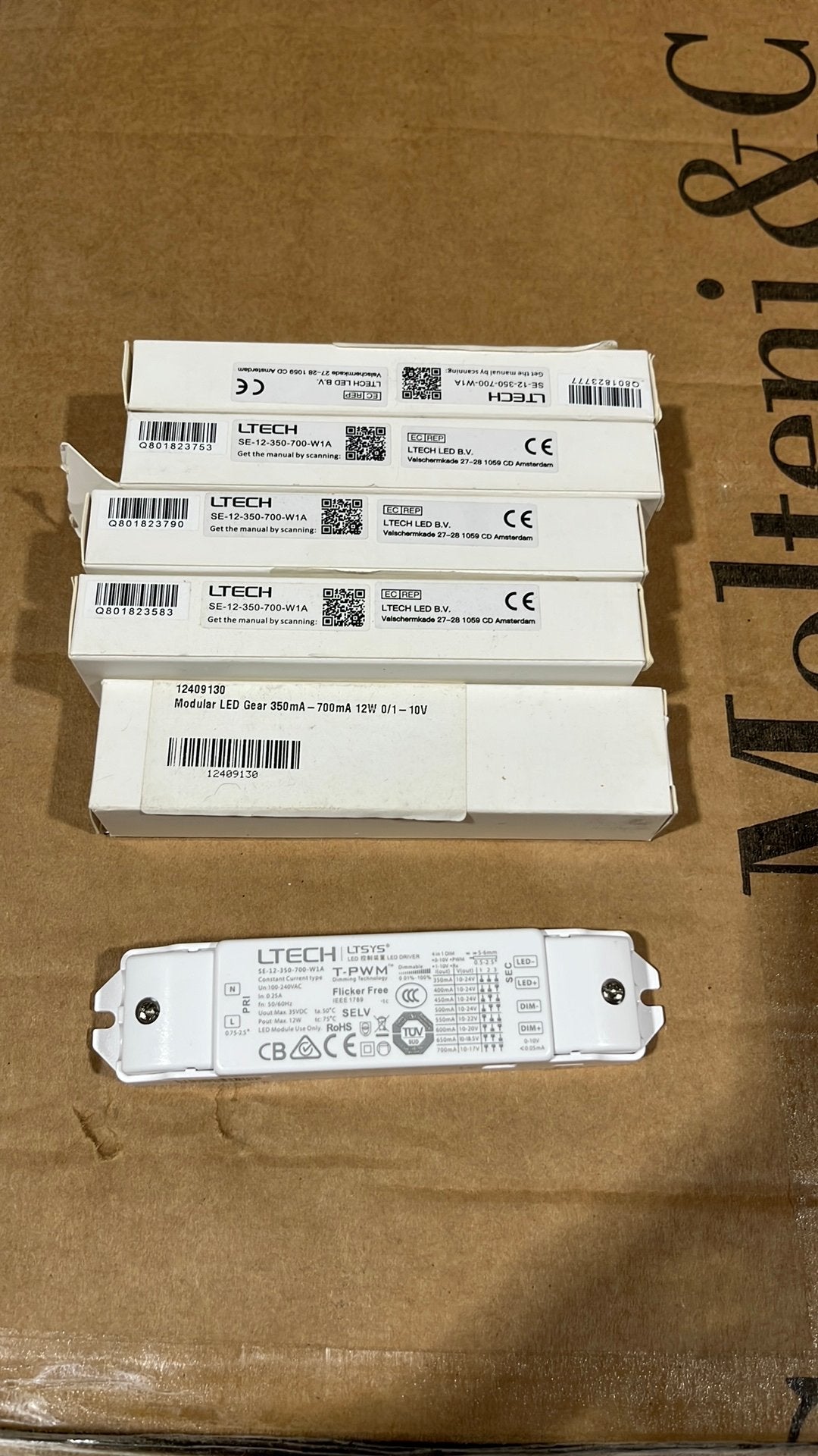 5x Modular LED Driver | 350-700 mA | 12W | 1–10V Dimbaar, Ophalen of Verzenden, Zo goed als nieuw