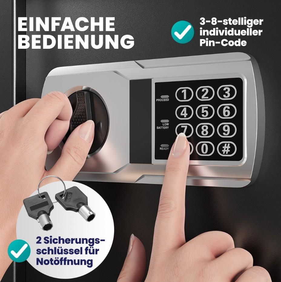 Elektronische kluis safe brandkast GRATIS VERZENDING!, Mvt, Verzenden, Nieuw, Brandkast