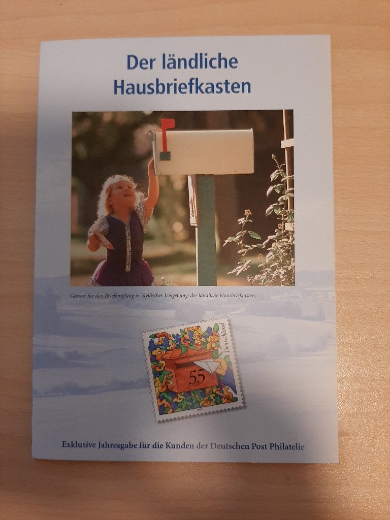 Informatieblad over de huisbrievenbus Duitsland, Verzenden, BRD, Gestempeld