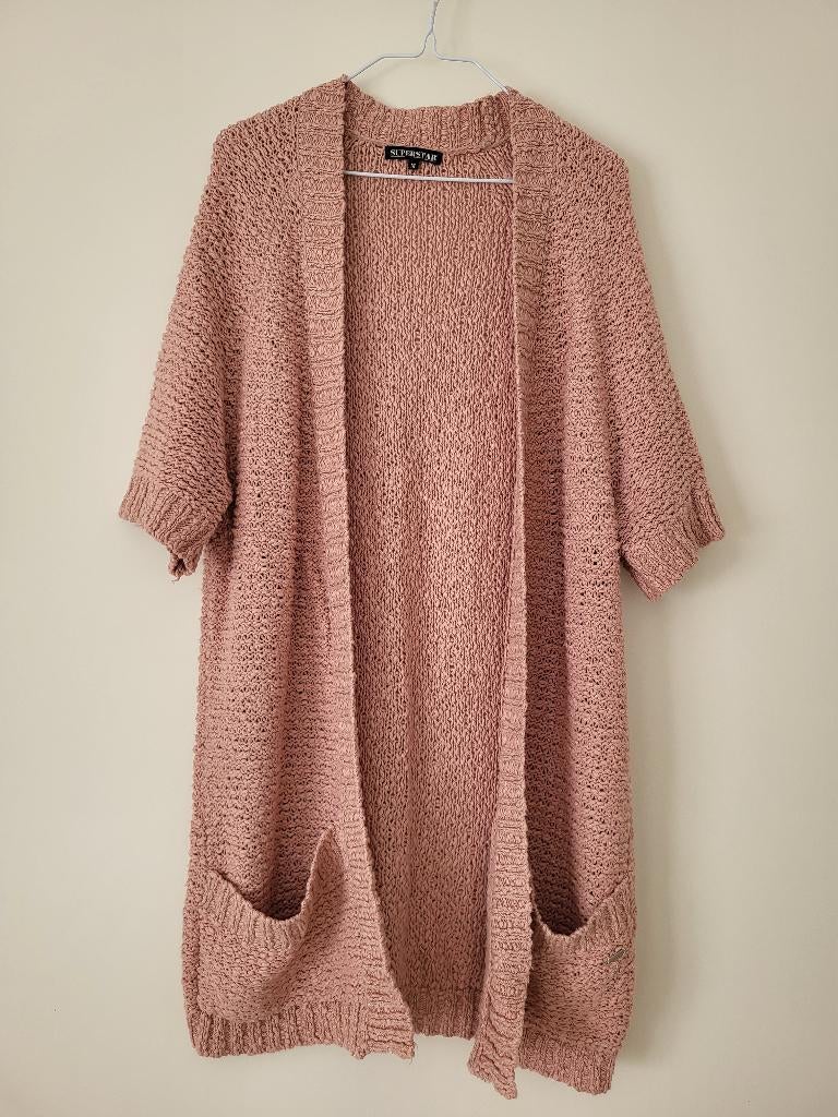 SPS Superstar gebreid vest korte mouwen, oud roze, mt M, Kleding | Dames, Maat 38/40 (M), Ophalen of Verzenden, Zo goed als nieuw