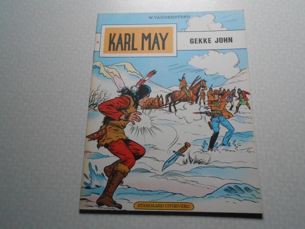 Karl may 33 Gekke John 1972 1 ste druk., Willy Vandersteen, Eén stripboek, Nieuw, Ophalen of Verzenden