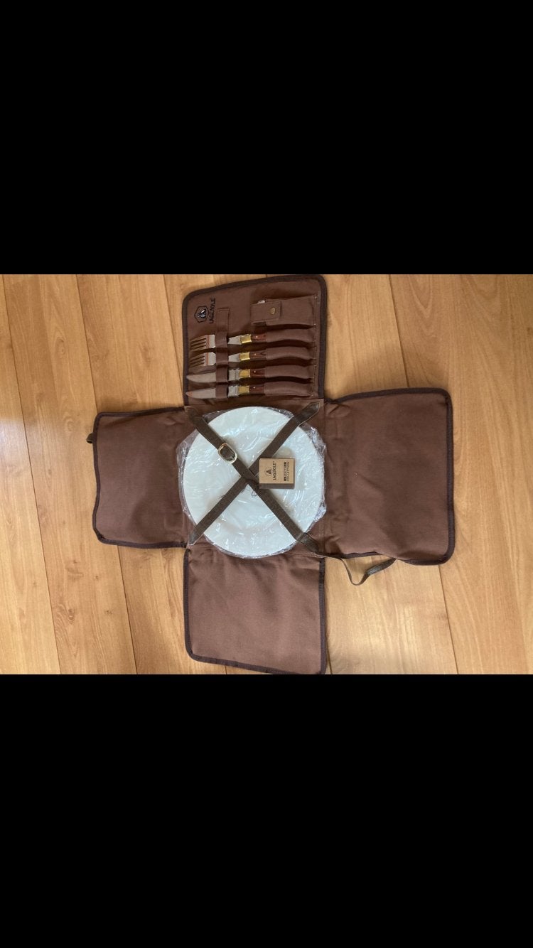 Compleet nieuwe picknicktas met Laguiole bestek, Ophalen, Nieuw