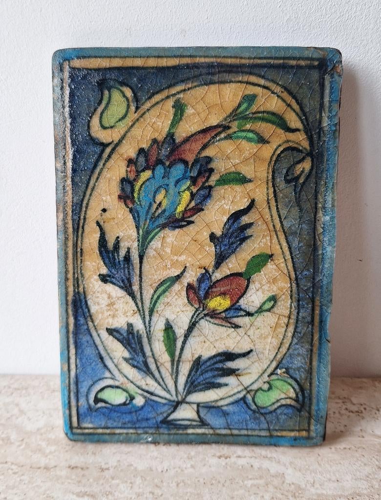 Iznik Qajar Perzische tegel, Ophalen of Verzenden