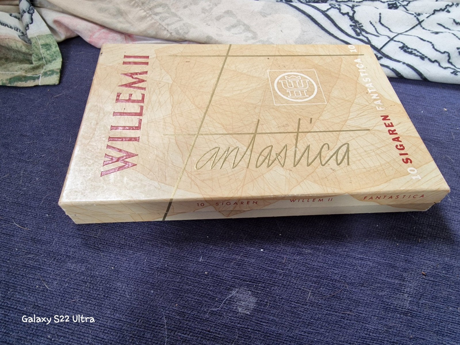 Willem II Fantastica Sigaren - Vintage Tabaksdoos, Ophalen of Verzenden, Gebruikt, Tabaksdoos of Verpakking