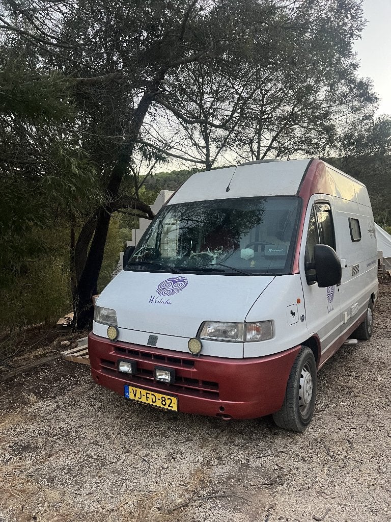 Fiat Ducato 14 2.4D 1996 - camper project / voor onderdelen, Auto's, Stof, Beige, 4 cilinders, Wit