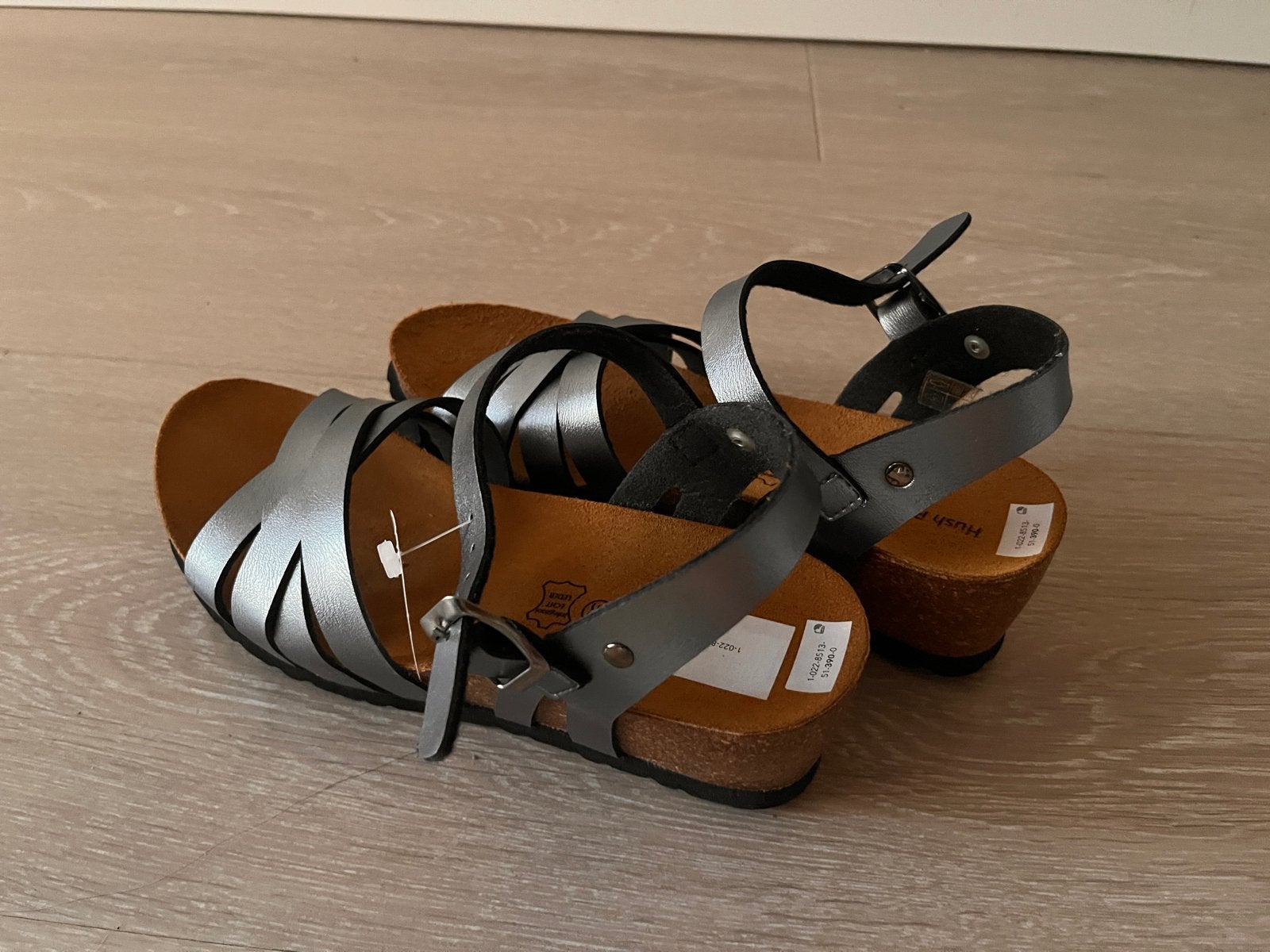 Hush Puppies Sandalen Zilverkleurig Maat 30 Echt Leer Ongedr, Ophalen of Verzenden, Nieuw, Overige kleuren, Sandalen of Muiltjes