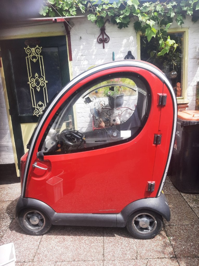 Scootmobiel Mango Napoleon scoot mobiel rood €1250,00, Ophalen, 10 km/u of minder, Gebruikt, Bergen NH