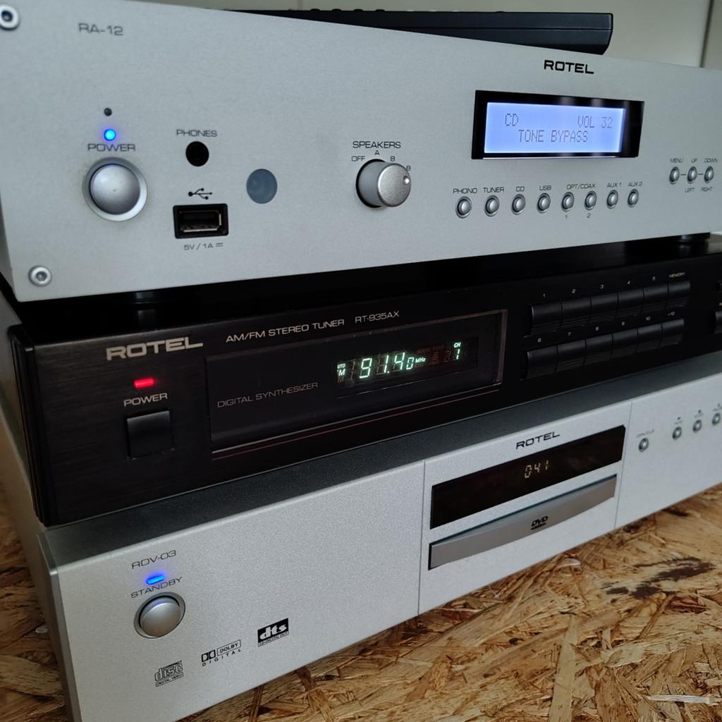 Mooie set Rotel audio, Ophalen, Zo goed als nieuw, Tuner of Radio, Overige merken