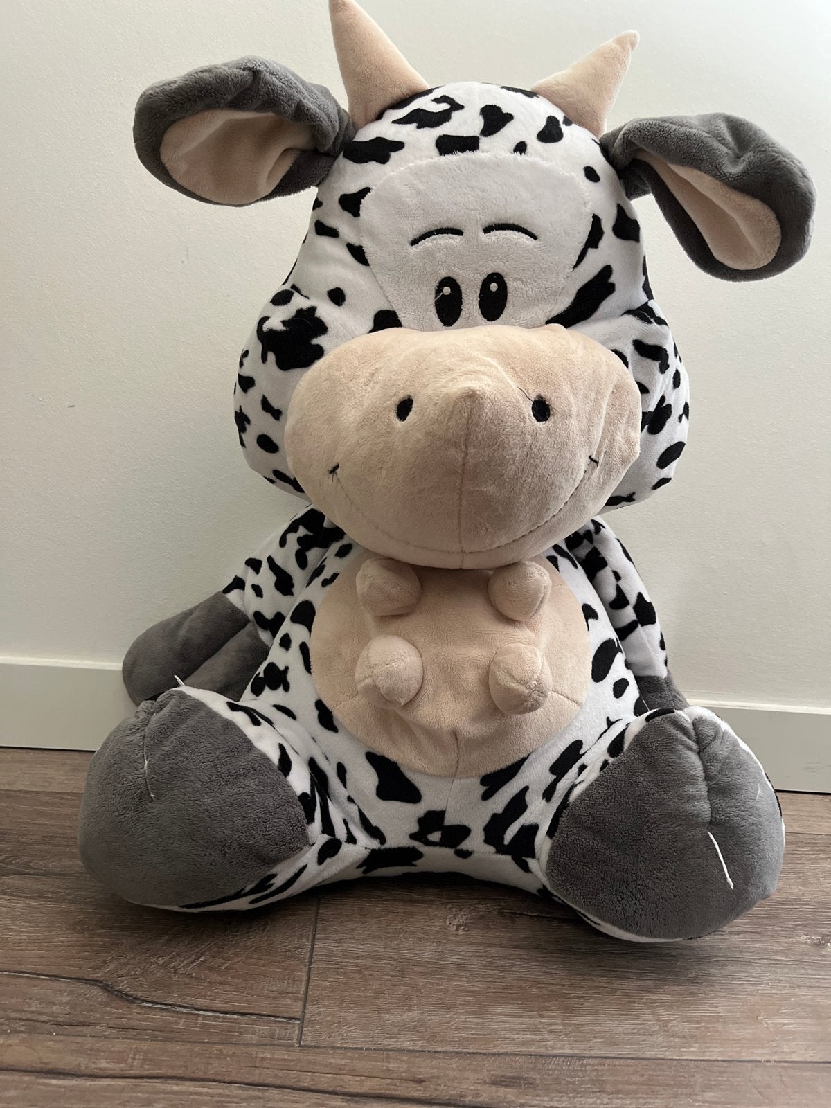Grote knuffel koe - 50 cm hoog, Ophalen, Gebruikt, Middelgroot (20 tot 80 cm), Meerkleurig