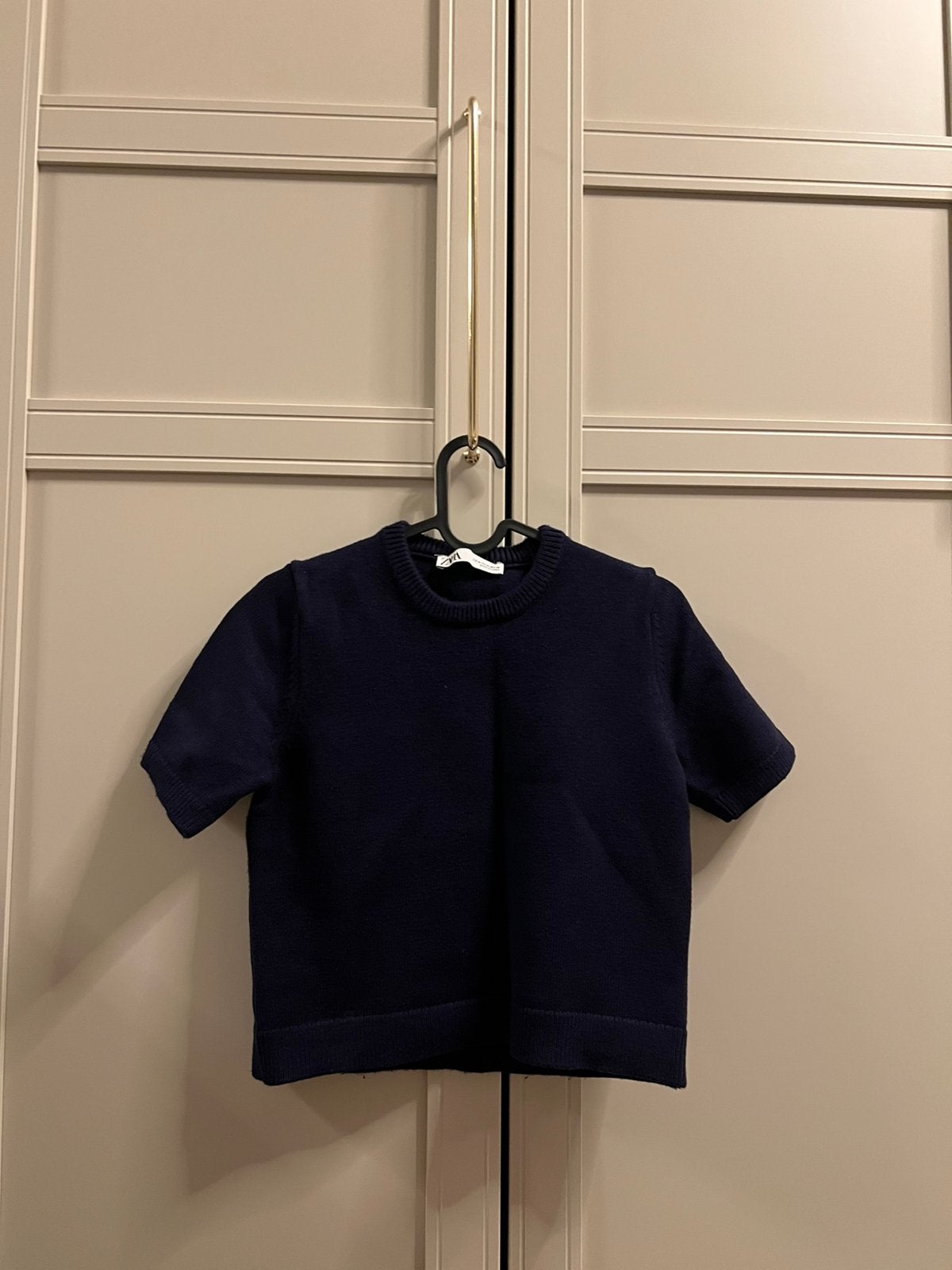 Zara S M top tops blouse trui tricot gebreid nieuw blauw, Blauw, Nieuw, Ophalen of Verzenden, Korte mouw