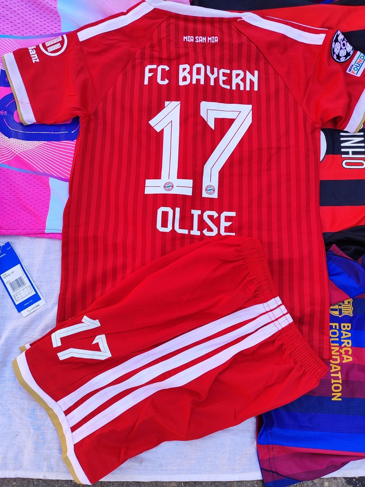 voetbal set kinderen bayern münchen., Maat XS of kleiner, Verzenden, Nieuw, Shirt