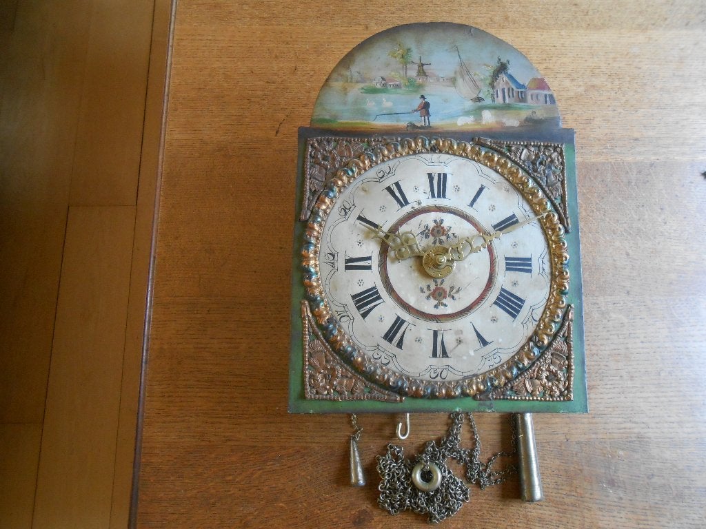 Antiek  Friese staartklok uurwerk, Ophalen of Verzenden