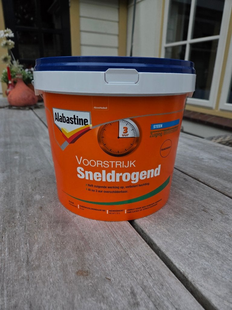 Alabastine Voorstrijk Sneldrogend - Transparant, Doe-het-zelf en Verbouw, Ophalen, Overige kleuren, 5 tot 10 liter, Nieuw