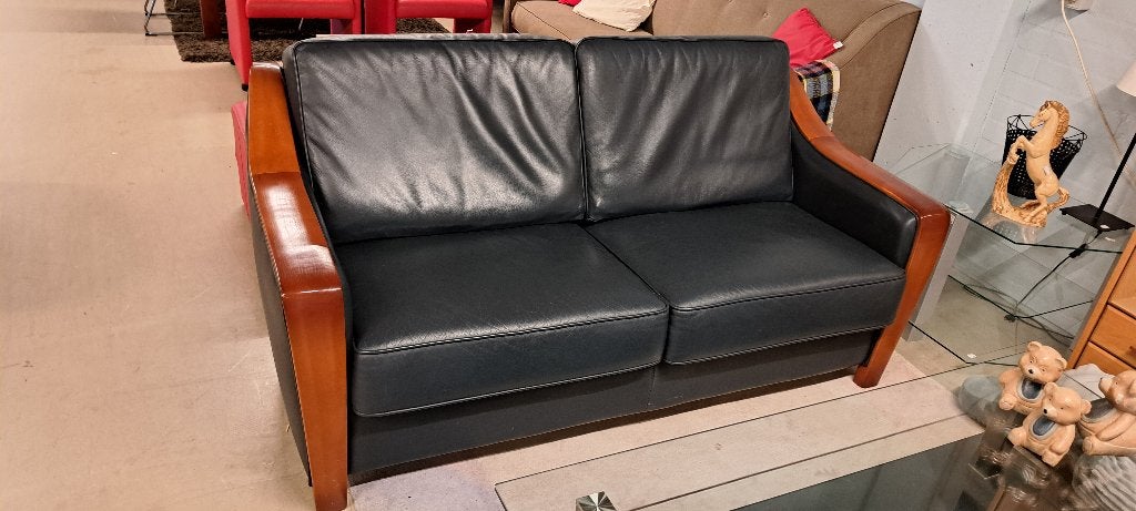 Art Deco designbank, Ophalen, 150 tot 200 cm, Tweepersoons, Rechte bank