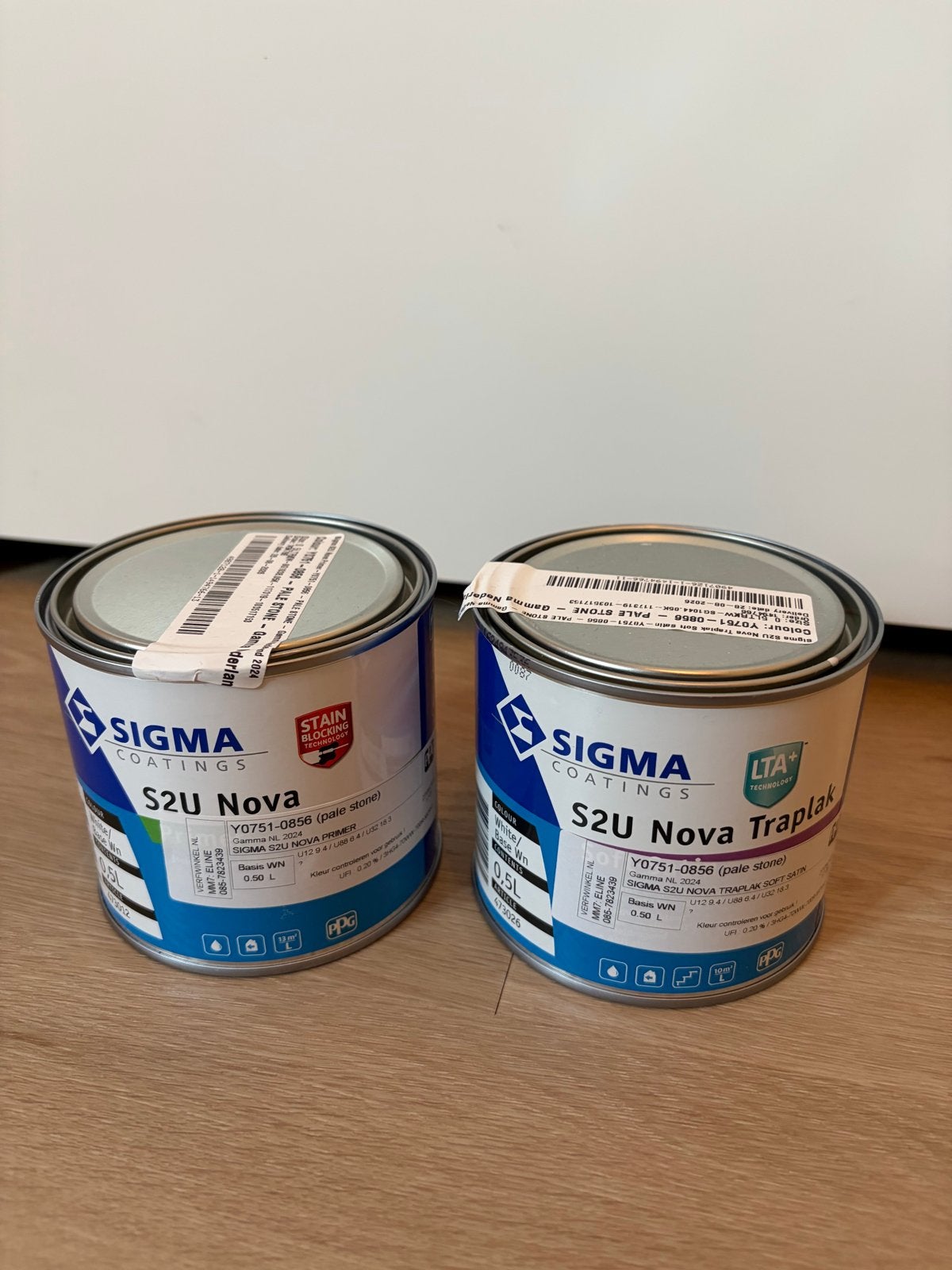 Sigma S2U Primer en Traplak - Pale Stone 0.5L, Overige kleuren, Nieuw, Ophalen of Verzenden, Lak