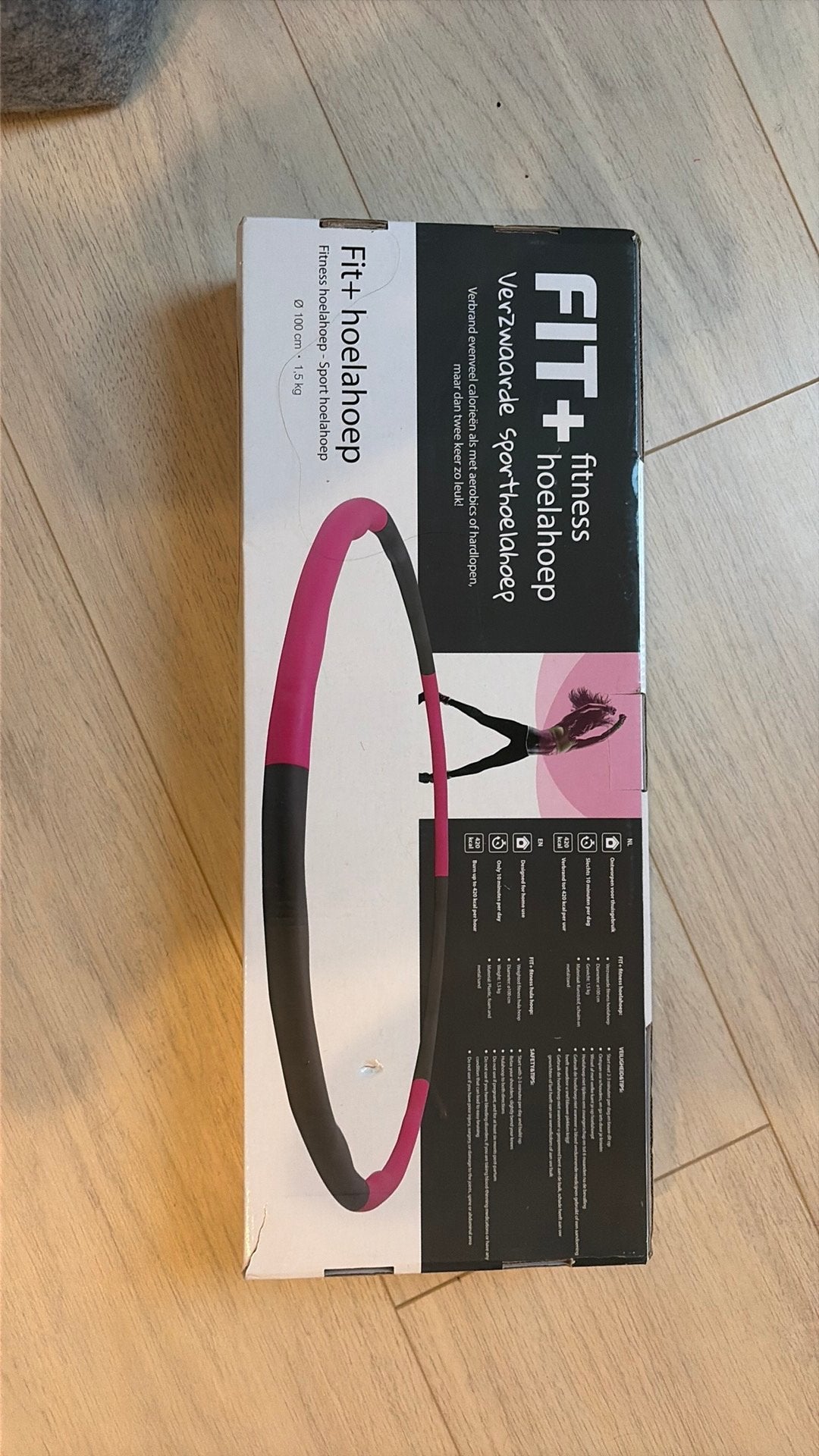 Verzwaarde fitness hoelahoep, Sport en Fitness, Hoelahoeps, Ophalen, Zo goed als nieuw, Fitness hoelahoep