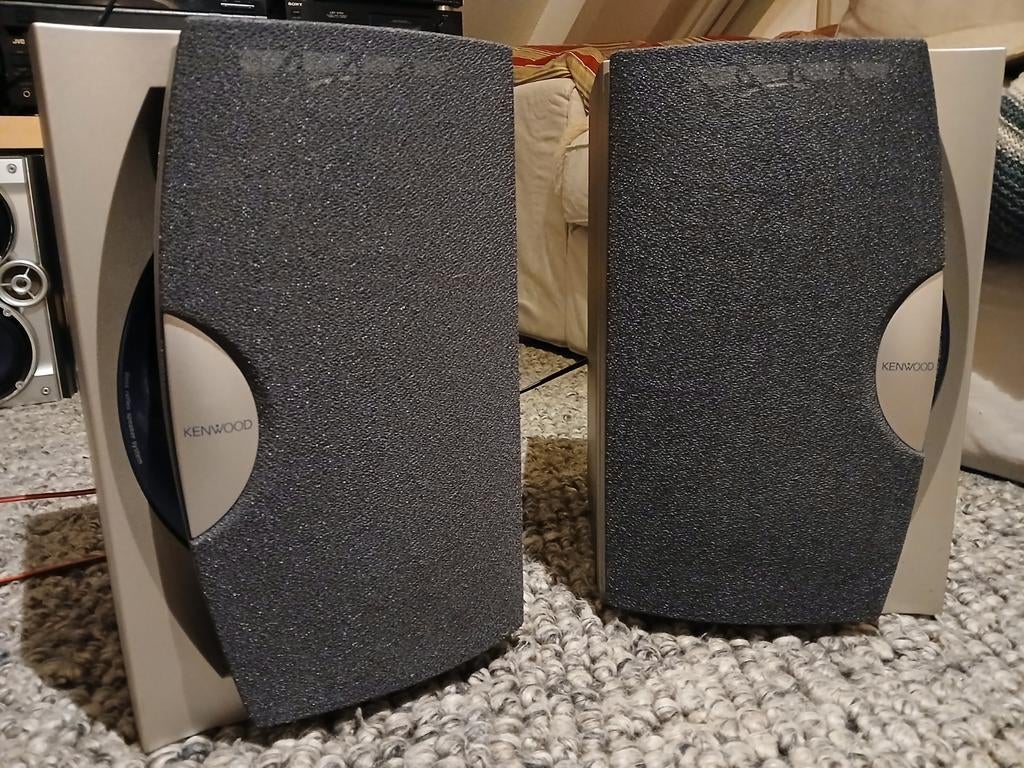Kenwood speakers - 2 x 100 watt, Gebruikt, 60 tot 120 watt, Front, Rear of Stereo speakers, Ophalen