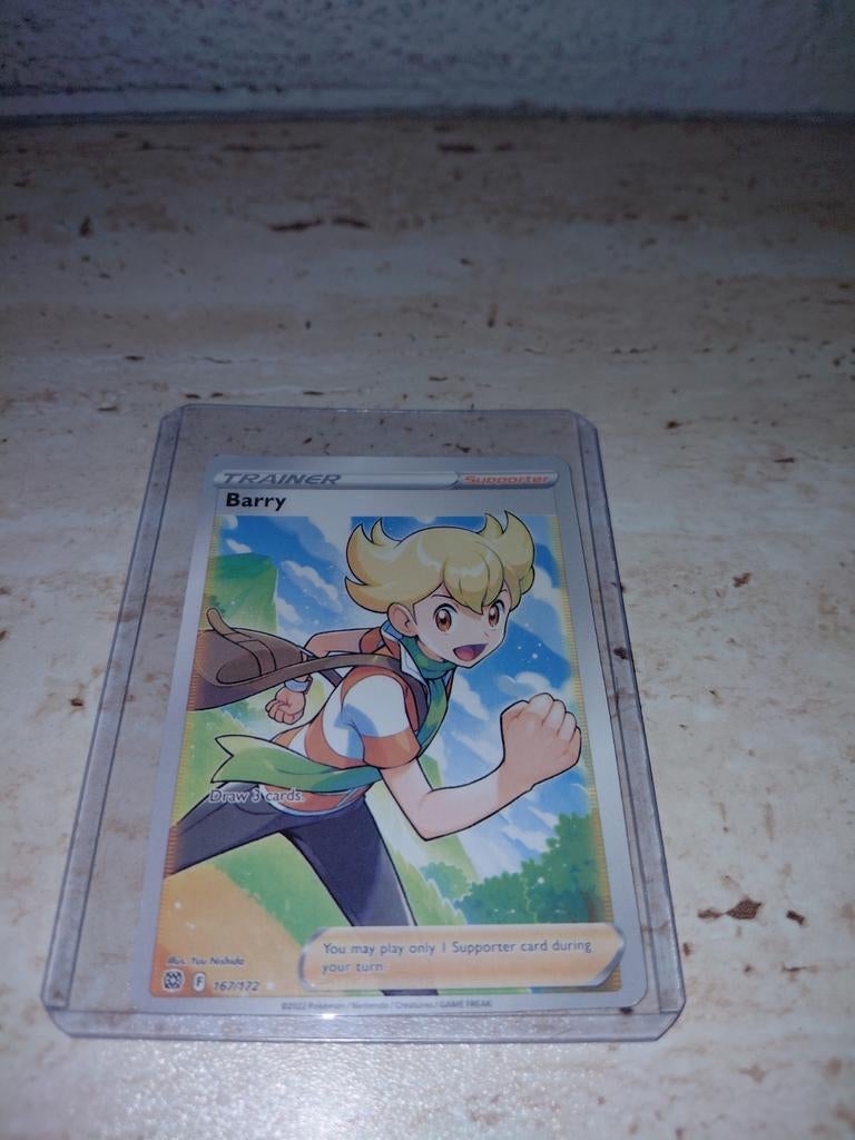 Barry 167/172 Full Art Trainer Pokémon TCG Brilliant Stars, Ophalen of Verzenden, Zo goed als nieuw, Losse kaart