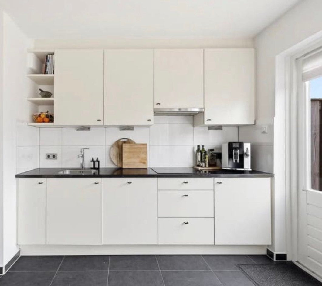 Witte keuken te Apeldoorn, Ophalen, Zo goed als nieuw, Wit, Hoekkeuken