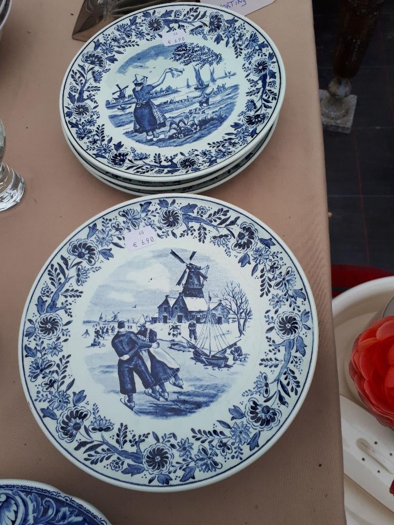 Bordjes Delfs-blauw, Ophalen