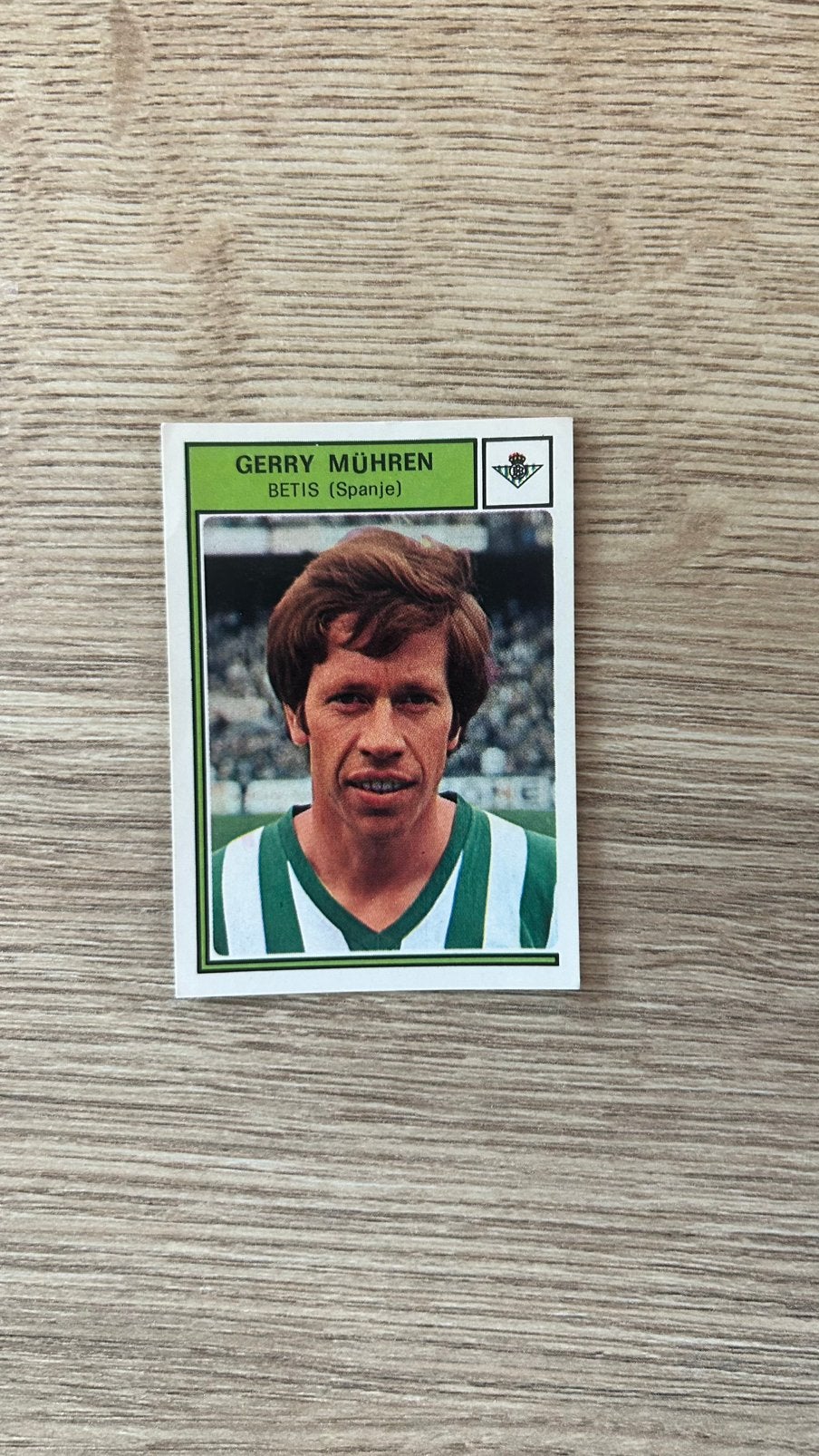 Panini Voetbal 78 plaatje Gerrie Mühren, Ophalen of Verzenden, Zo goed als nieuw, Plaatje
