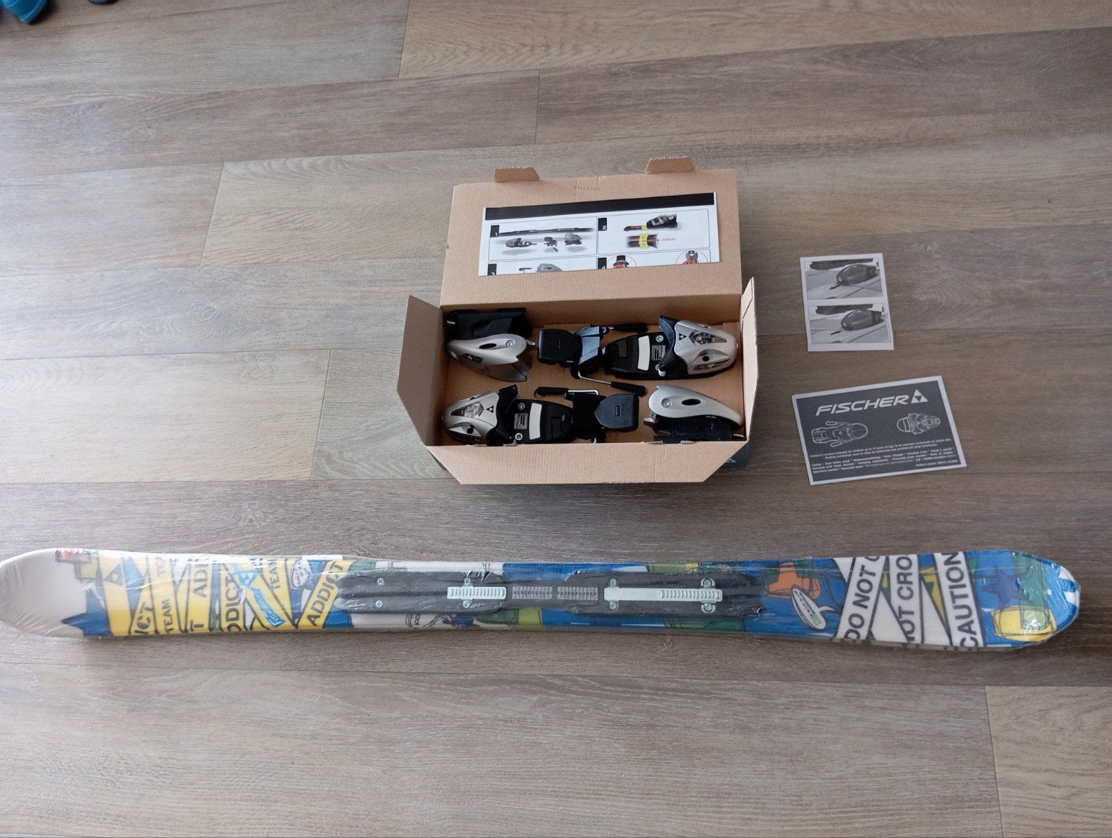 Nieuwe Fischer Addict Twintip Ski's 121cm met Bindingen, Sport en Fitness, Fischer, 100 tot 140 cm, Nieuw, Ophalen of Verzenden
