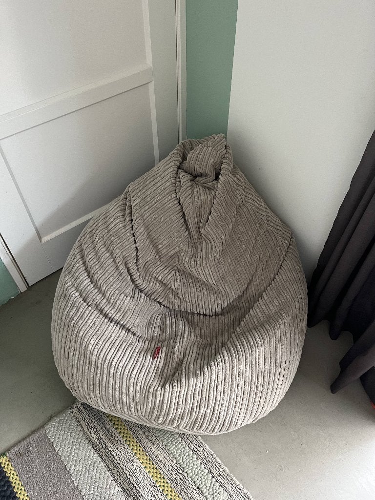 zitzak (zitzakstoel) Lounge Pug, Ophalen, Gebruikt, Beige, Zitzakstoel