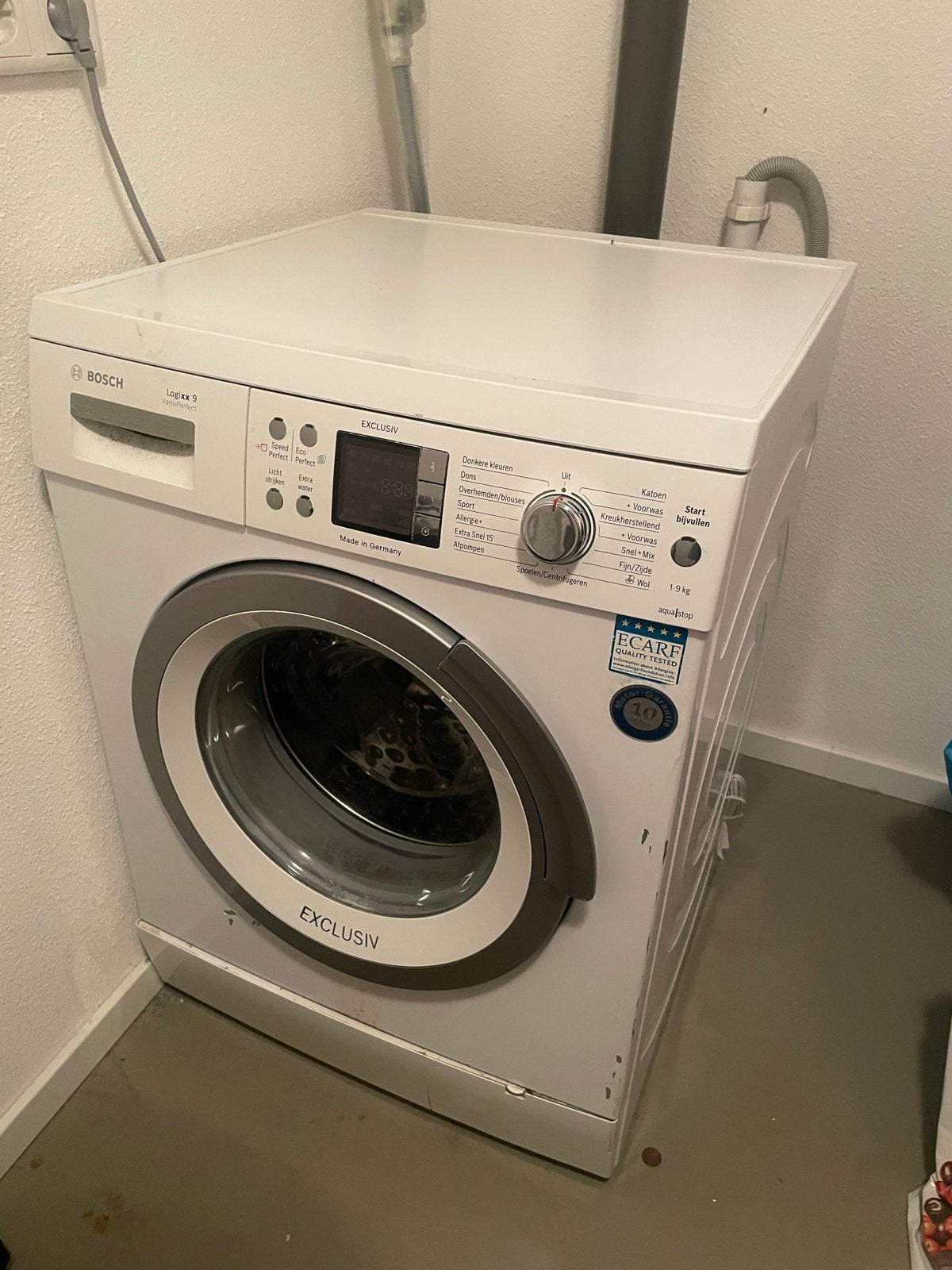 Bosch Logixx 9 VarioPerfect Wasmachine - 9kg capaciteit, 1200 tot 1600 toeren, Gebruikt, 8 tot 10 kg, Ophalen of Verzenden