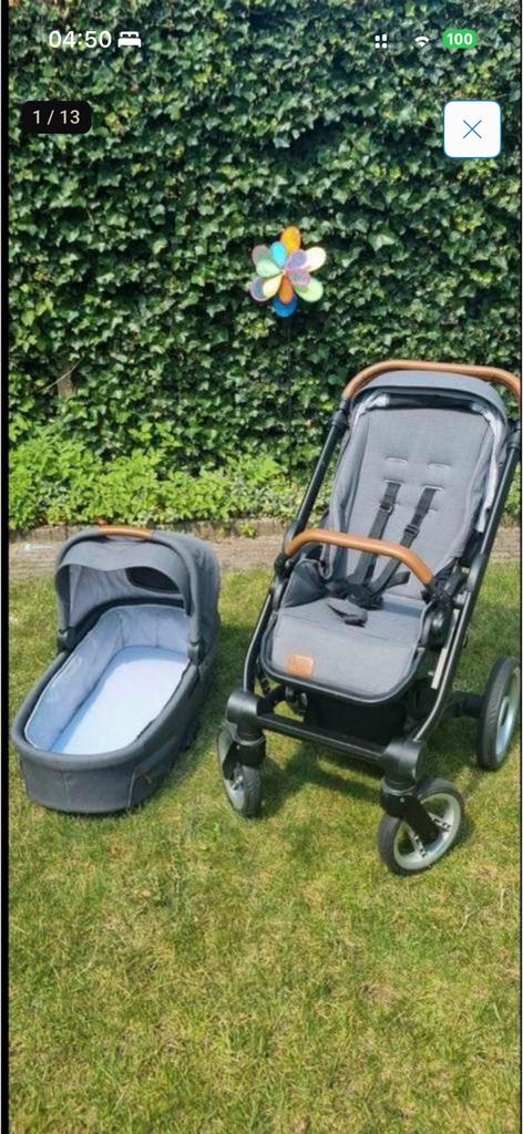 Mutsy gebruikte kinderwagen compleet, Ophalen, Gebruikt, Combiwagen, Met reiswieg