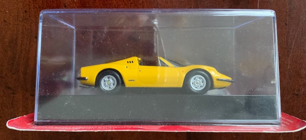 Altaya Ferrari Dino 246 GTS geel - 1/43, Hobby en Vrije tijd, Modelauto's | 1:43, Ophalen of Verzenden, Nieuw, Auto, Overige merken