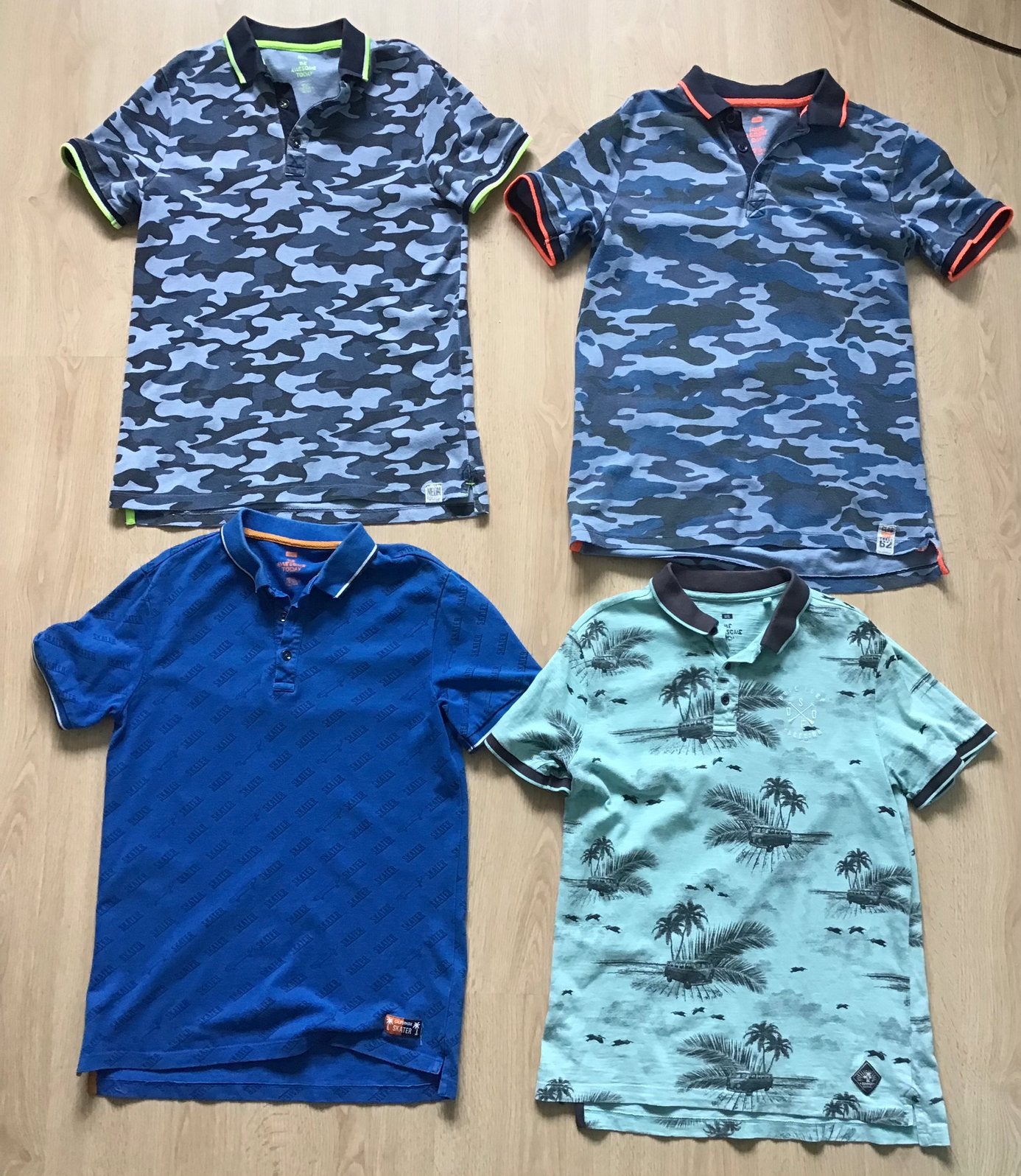 4 poloshirts We Fashion maat 158-164, Ophalen of Verzenden, Zo goed als nieuw, Shirt of Longsleeve, Jongen