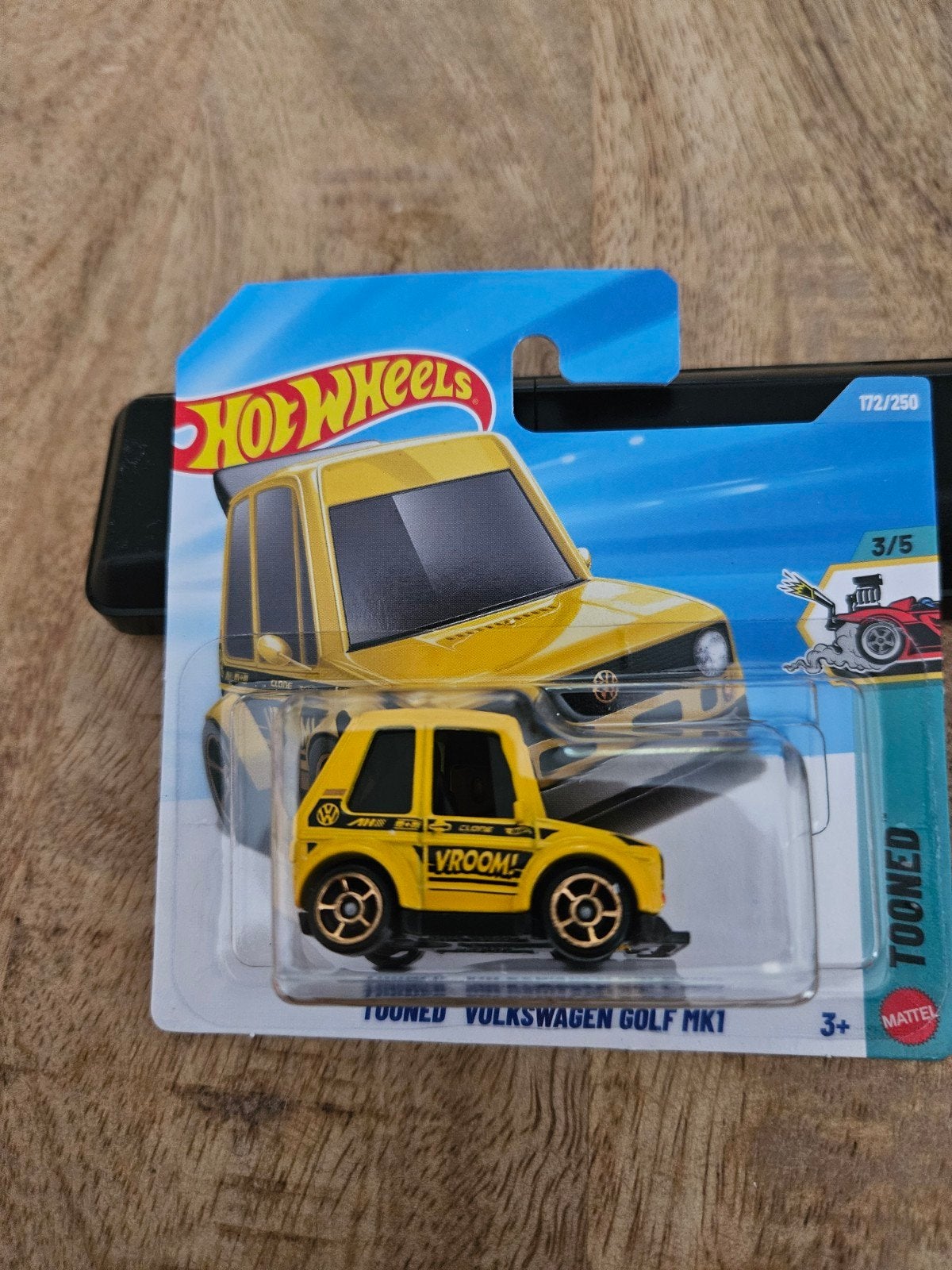 Hotwheels Volkswagen Golf 1Geel Nieuw, Ophalen of Verzenden, Nieuw, Auto