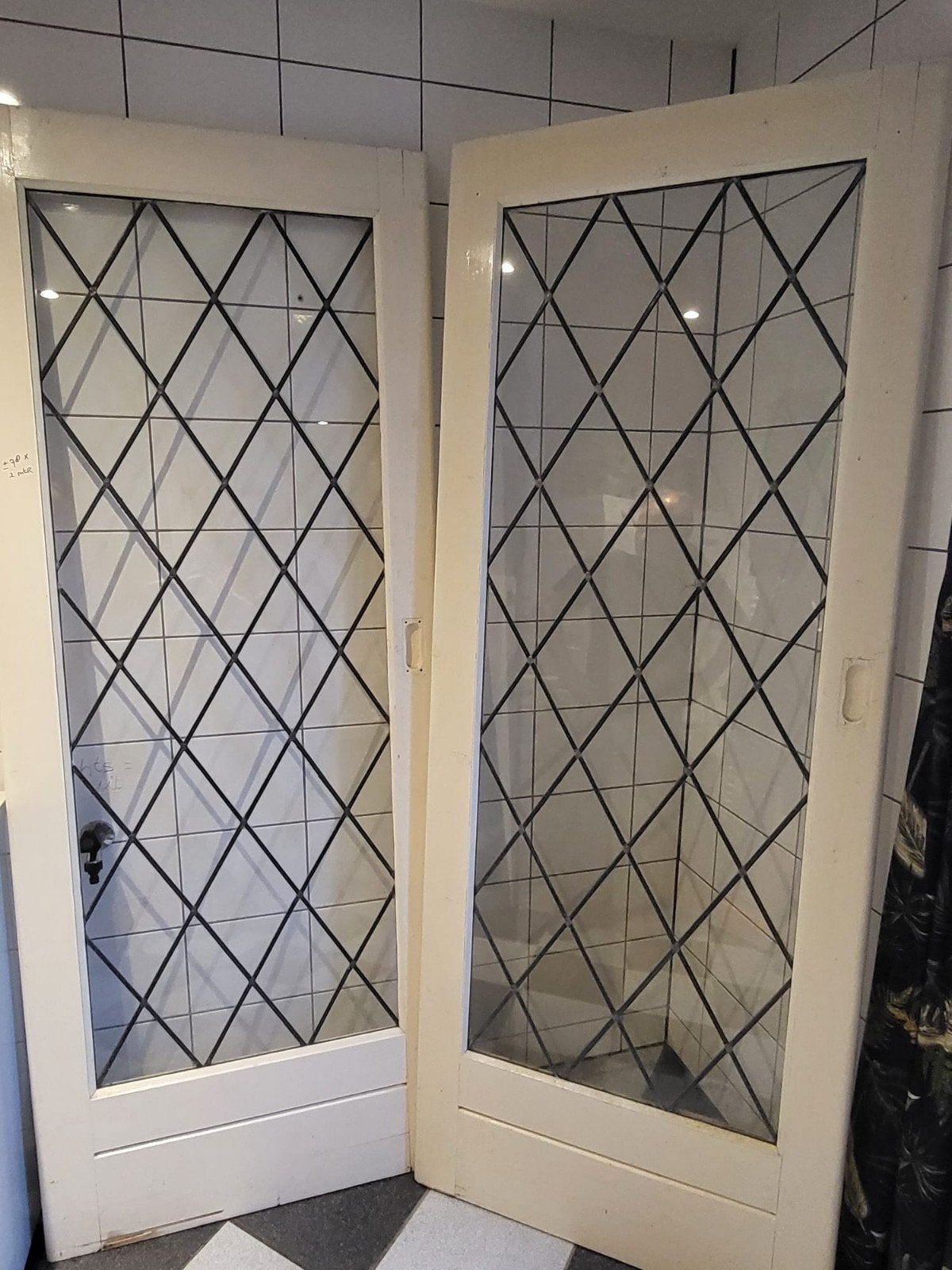 oude schuifdeuren,  schuifdeuren, Ophalen, Glas, Binnendeur, 200 tot 215 cm