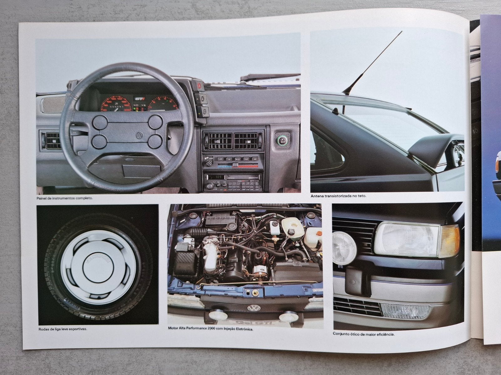Braziliaanse Volkswagen Gol GTi folder - 1991, Ophalen of Verzenden, Zo goed als nieuw, Volkswagen