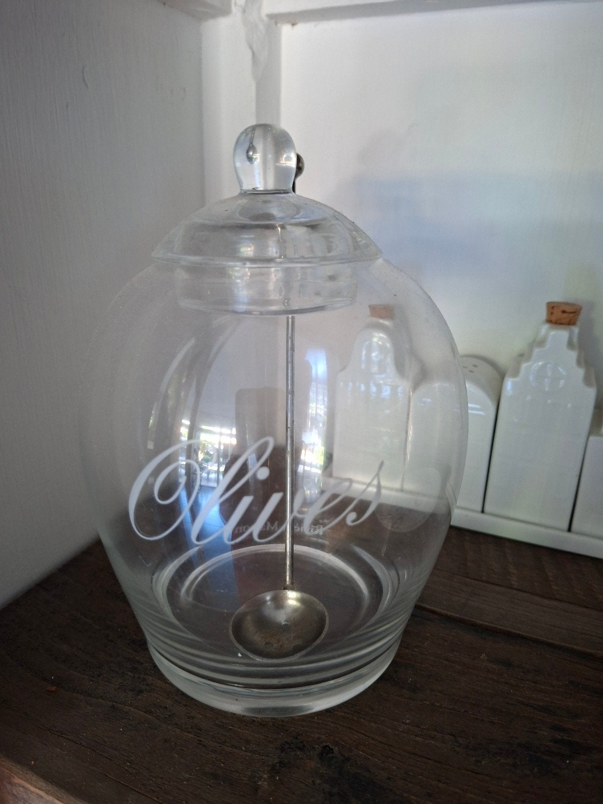 olijf pot riviera maison, Glas, Ophalen of Verzenden, Zo goed als nieuw