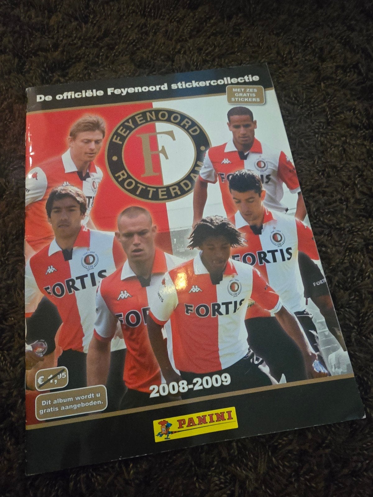 Feyenoord Stickercollectie 2008-2009 Panini Album, Ophalen of Verzenden, Gebruikt, Stickers en Plaatjes