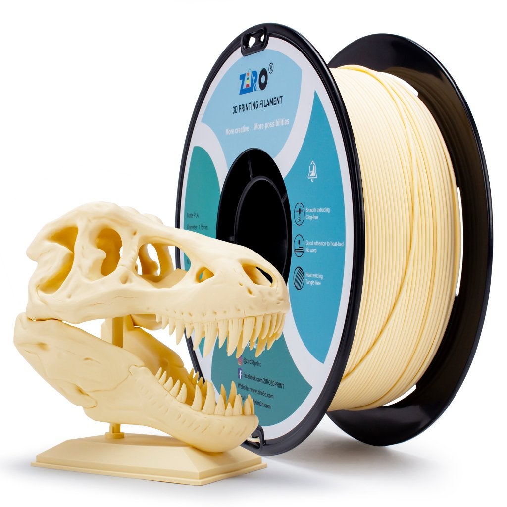 ZIRO Matte PLA Pastel Skin / Bone (1KG), Computers en Software, 3D-printerbenodigheden, Nieuw, Filamentrollen, Ophalen of Verzenden
