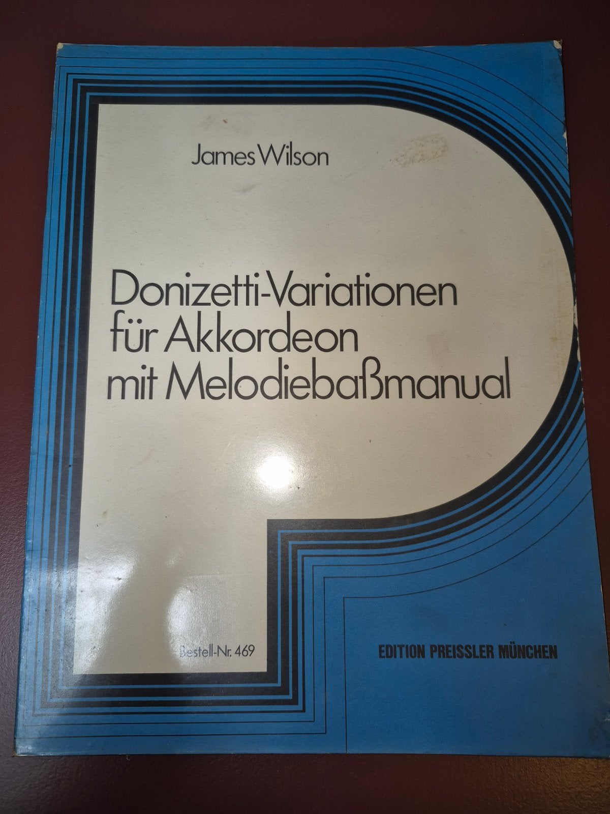 Donizetti-Variationen für Akkordeon - James Wilson, Muziek en Instrumenten, Gebruikt, Klassiek, Ophalen of Verzenden, Thema