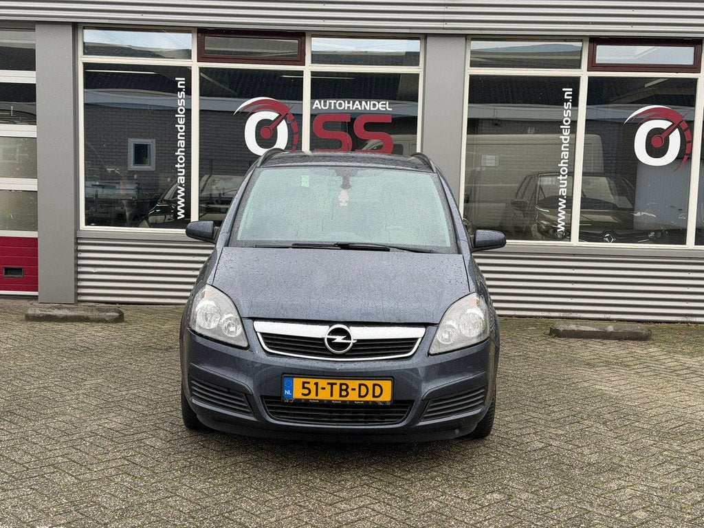 Opel Zafira 1.8 7 per. AIRCO TREKHAAK HANDEL EXPORT LOOP OF, Gebruikt, 4 cilinders, Origineel Nederlands, Zilver of Grijs