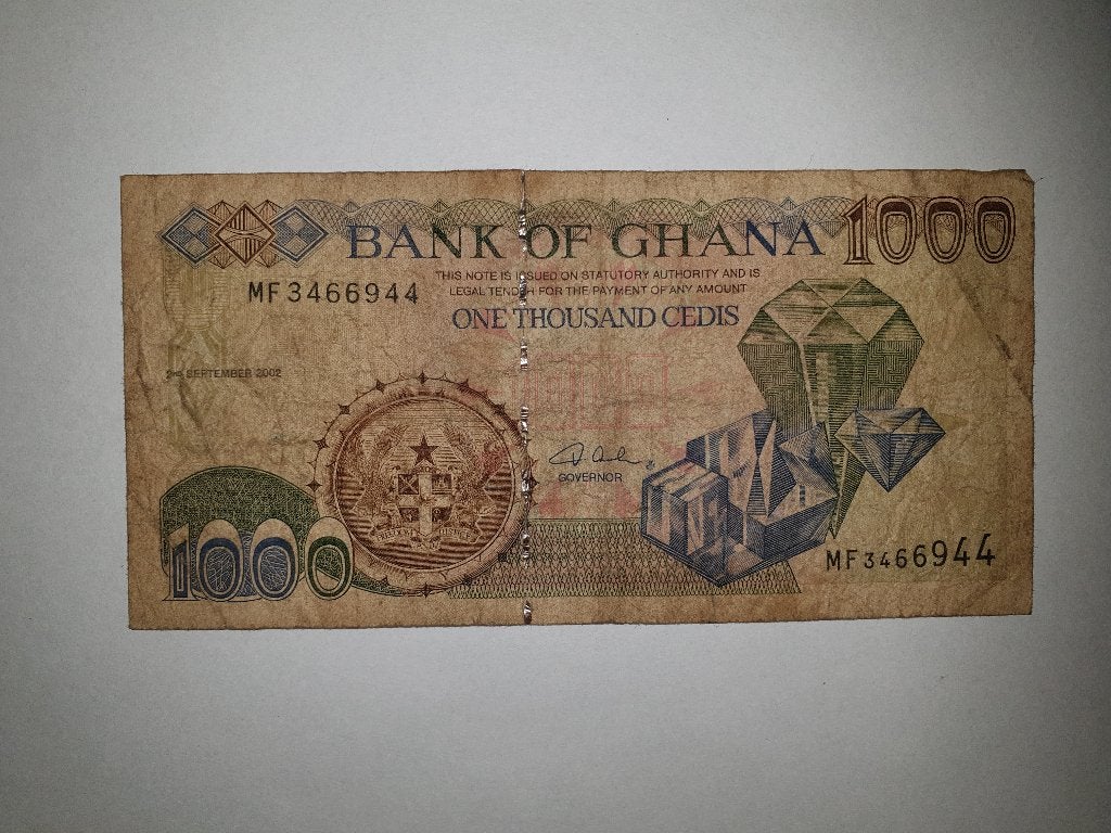 Bankbiljet Ghana, Postzegels en Munten, Bankbiljetten | Afrika, Verzenden, Overige landen, Los biljet
