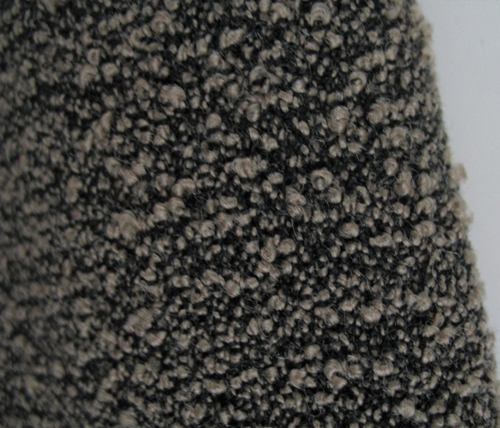 De Ploeg Dune 06/78 bouclé; beige/zwart; restant meubelstof, Hobby en Vrije tijd, Stoffen en Lappen, Wol, 120 cm of meer, Beige