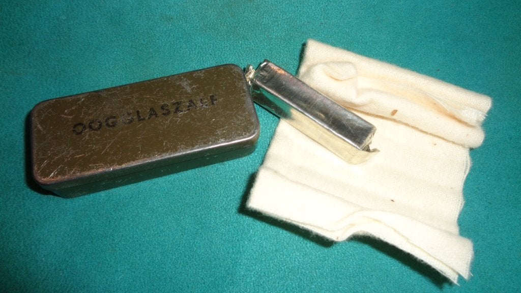 NL leger gasmasker mobilisatie wo2 oorlog oogglaszalf, Verzenden, Landmacht, Nederland