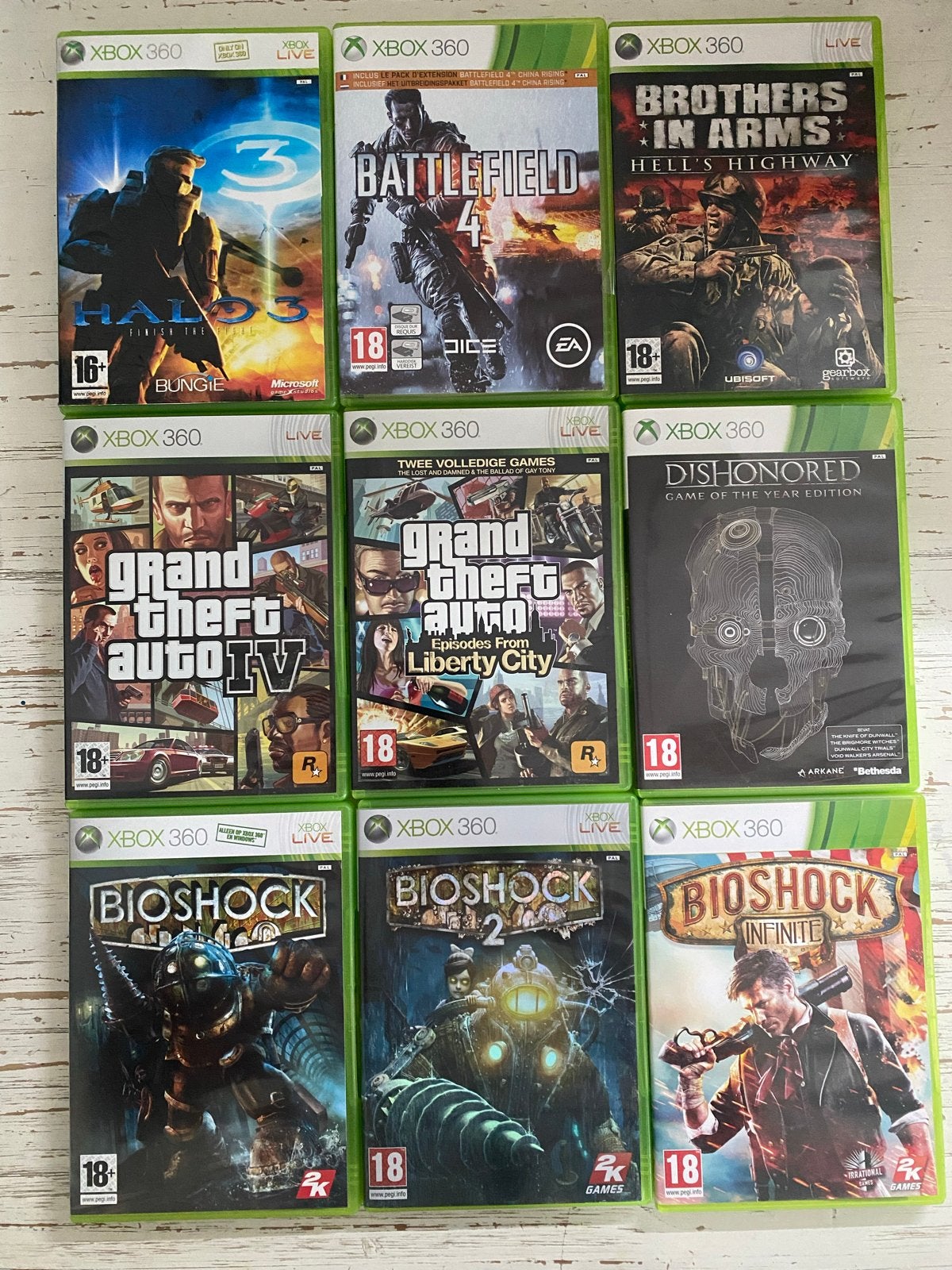 Xbox 360 Games, mooie klassiekers: GTA, Bioshock, Spelcomputers en Games, Games | Xbox 360, Gebruikt, Vanaf 18 jaar, Shooter, 1 speler