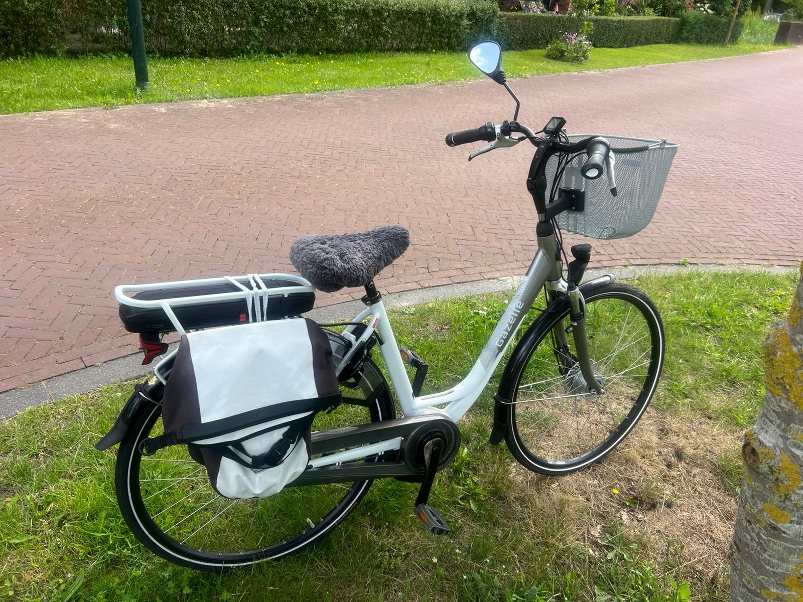 Witte elektrische fiets, Ophalen, Gebruikt, Elektrisch, 1 kind
