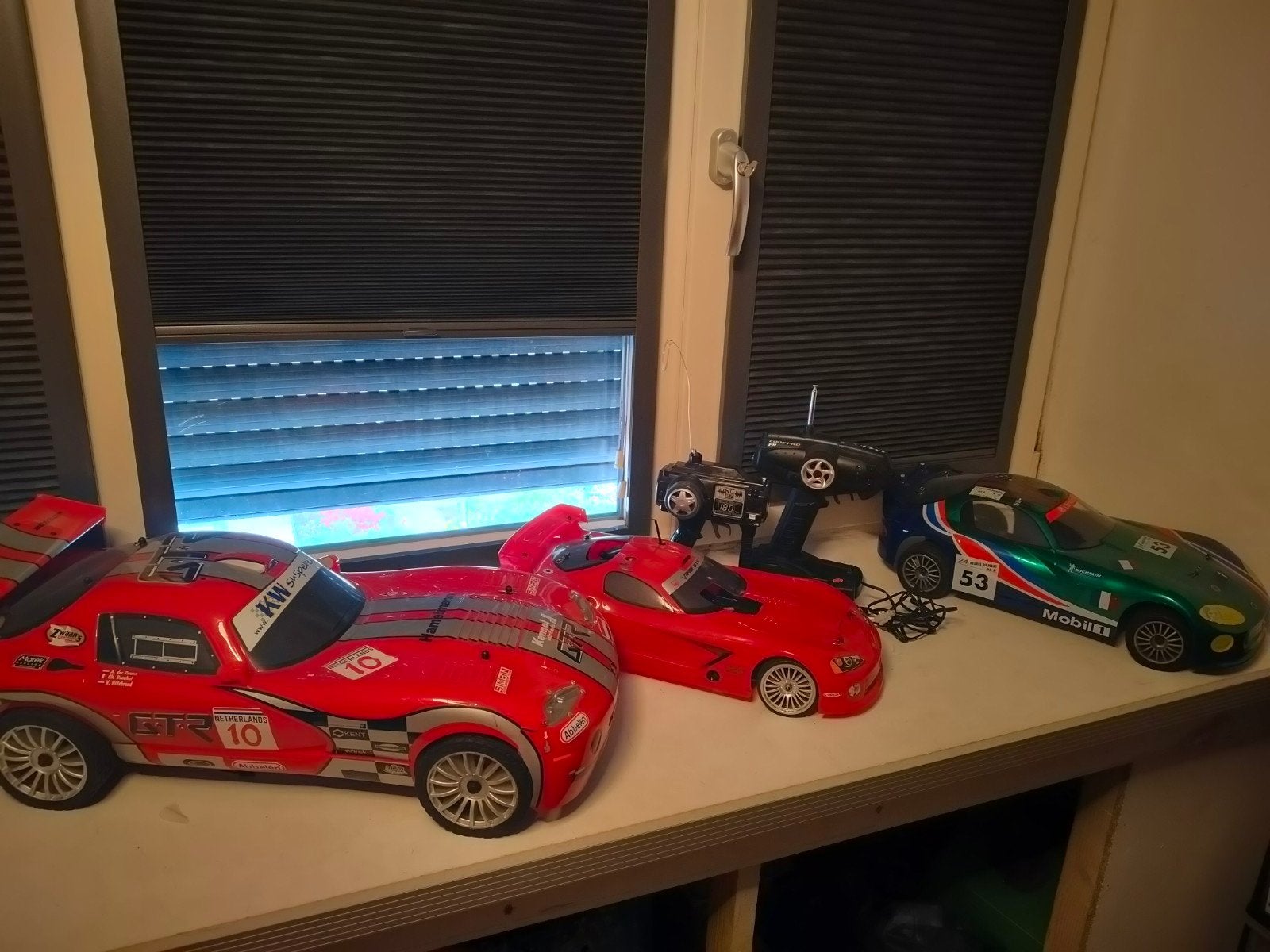 Dodge Viper RC Auto's: Rode GTR en Groene/Blauwe Onroad, Gebruikt, Auto onroad, RTR (Ready to Run), Overige schalen