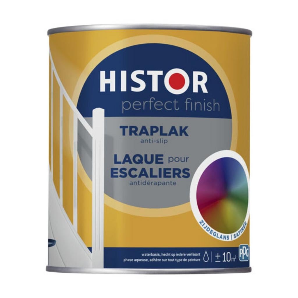 Histor traplak 1,5L koperkleurig, Doe-het-zelf en Verbouw, Verf, Beits en Lak, Ophalen of Verzenden, Nieuw
