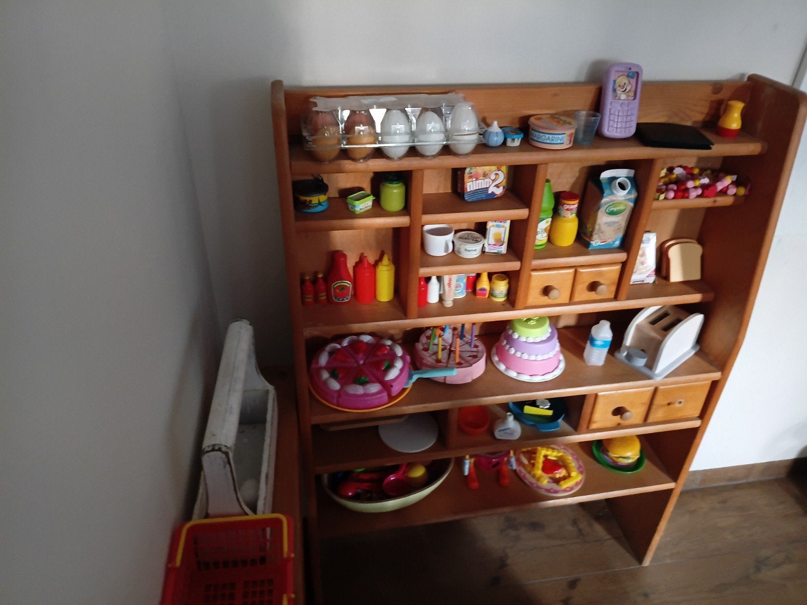 Houten Speelgoed Winkel met Accessoires, Ophalen, Gebruikt, Jongen of Meisje