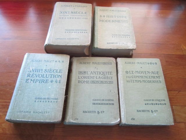 Set van 5 historische boeken van Albert Malet, Hachette, Ophalen of Verzenden, Albert Malet