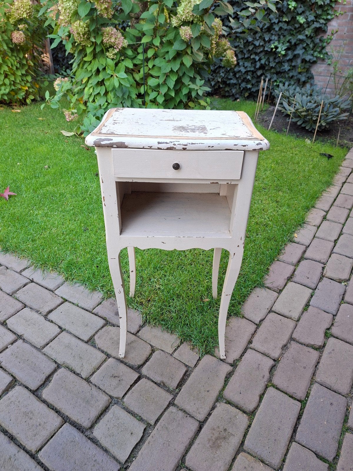 Vintage nachtkastje met lade - 72x40x30 cm, Ophalen of Verzenden