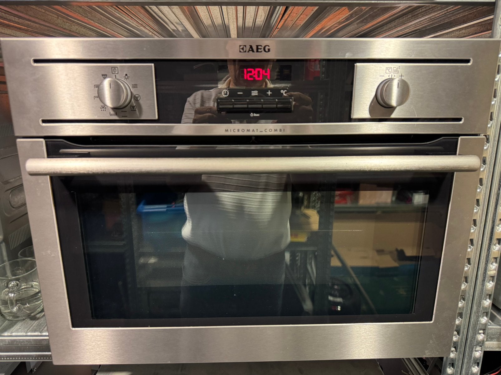 AEG Micromat Combioven Magnetron Grill met garantie, Ophalen, Minder dan 45 cm, AEG, Inbouw